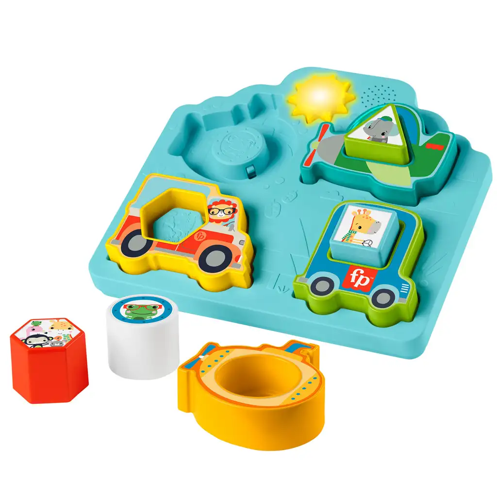 Fisher-Price: Form- und Fahrzeugpuzzle Babyspielzeug - Mattel kép 2