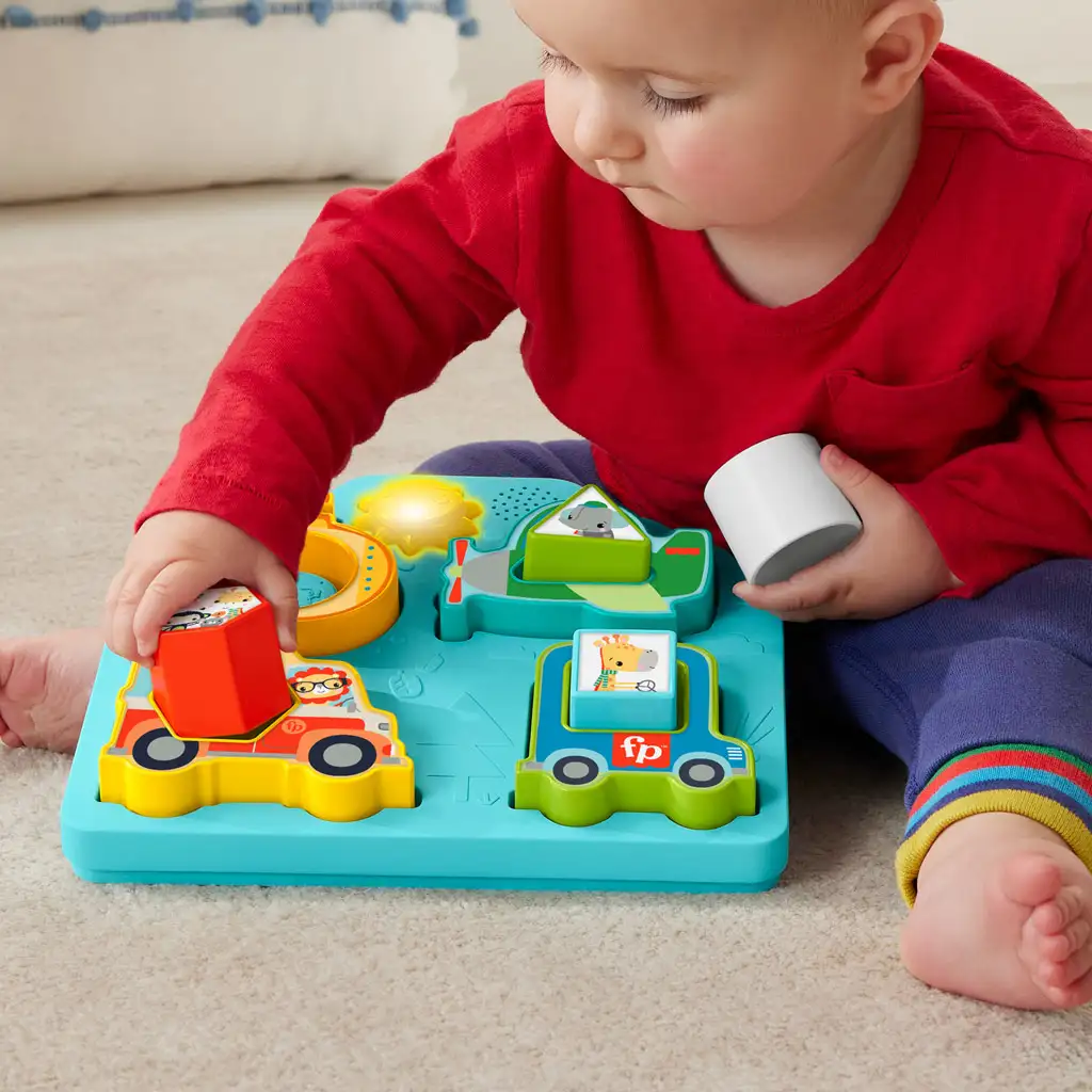 Fisher-Price: Form- und Fahrzeugpuzzle Babyspielzeug - Mattel kép 3