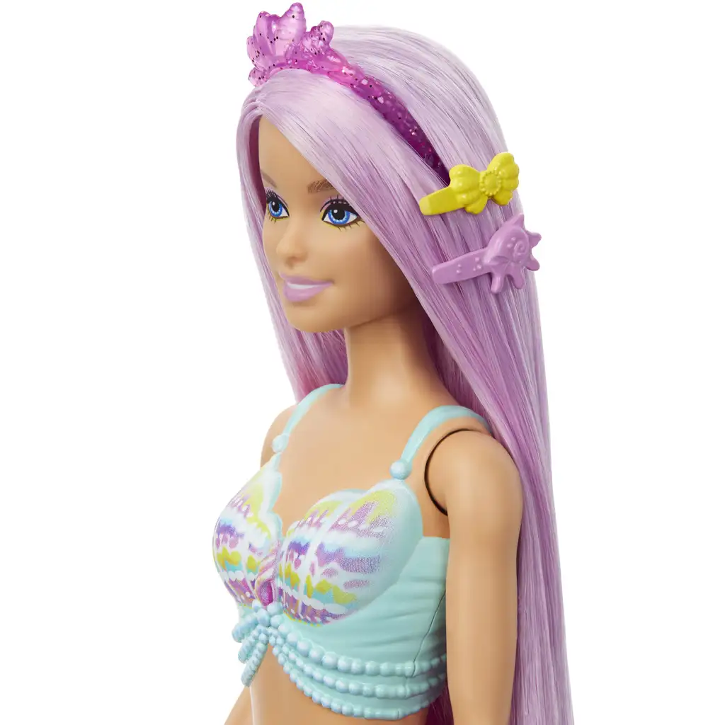 Barbie Dreamtopia: Magische Frisur Meerjungfrau Puppe 2024 - Mattel kép 5