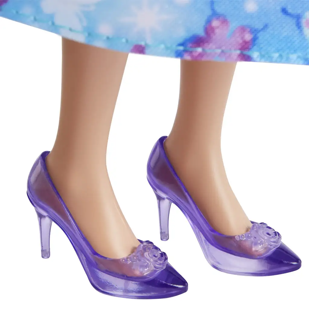 Barbie Dreamtopia: Prinzessin Puppe in blauem Schmetterlingskleid - Mattel kép 4