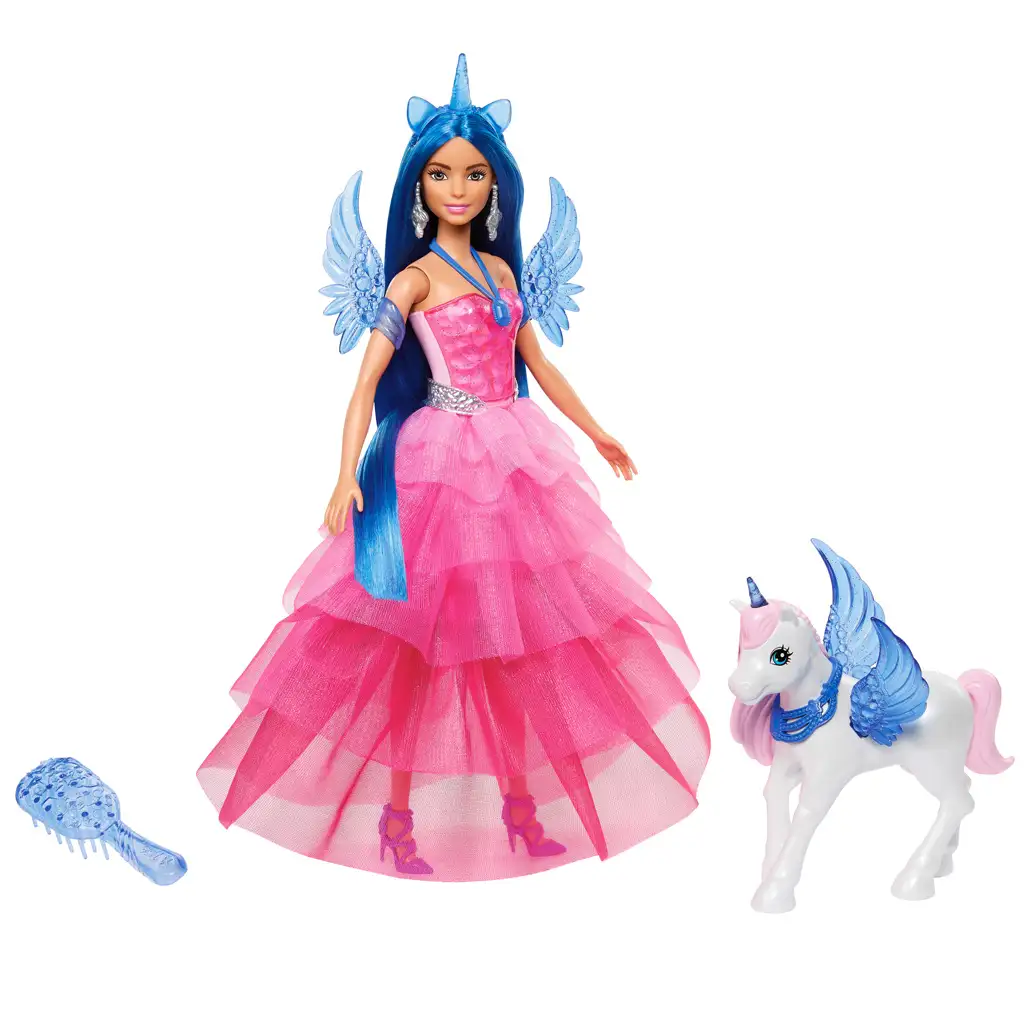 Barbie: Saphir-Pegasus-Prinzessin Puppe mit Zubehör - Mattel kép 2
