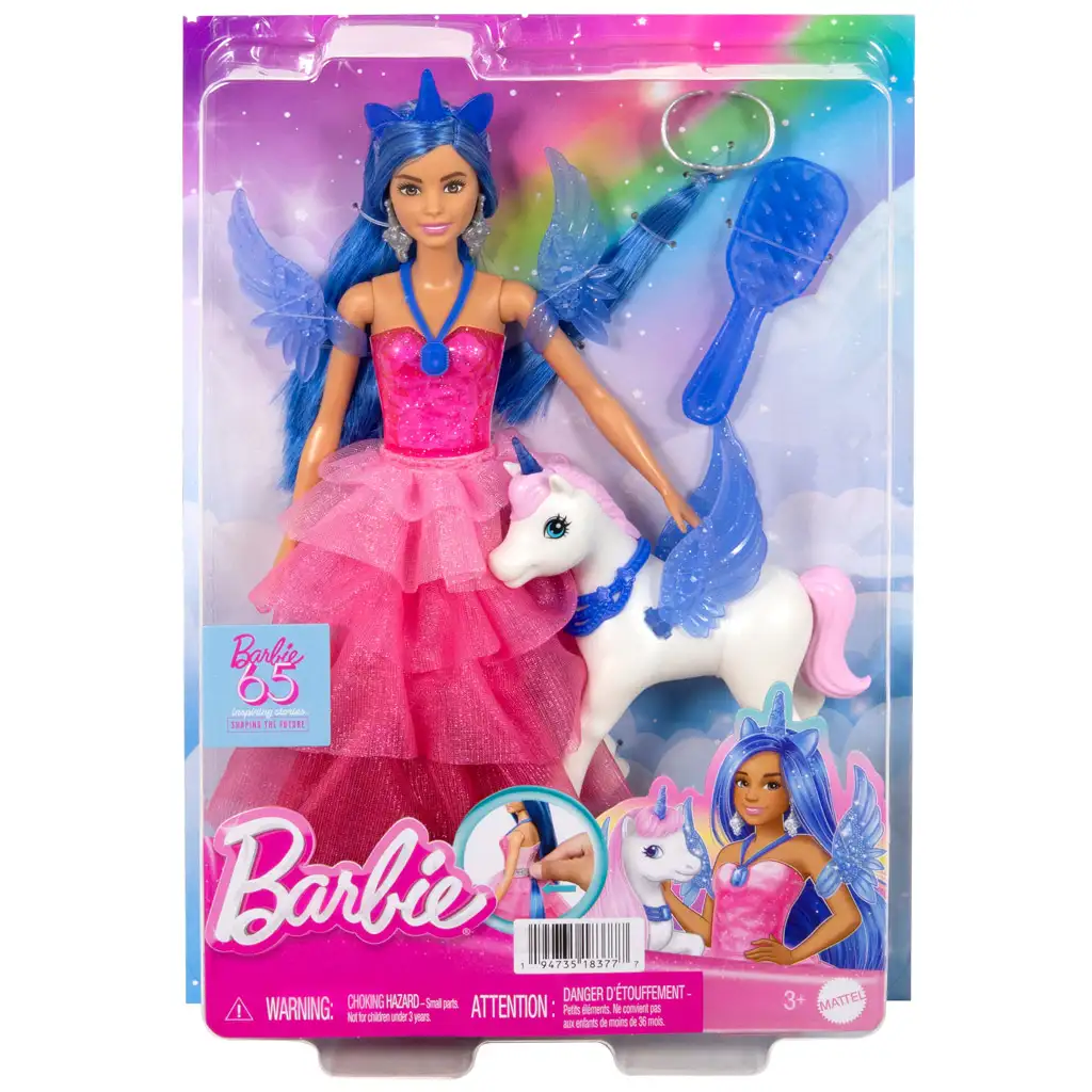 Barbie: Saphir-Pegasus-Prinzessin Puppe mit Zubehör - Mattel kép 7