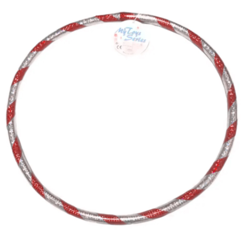 Hula-Hoop-Reifen 37 cm in lila-silberfarben