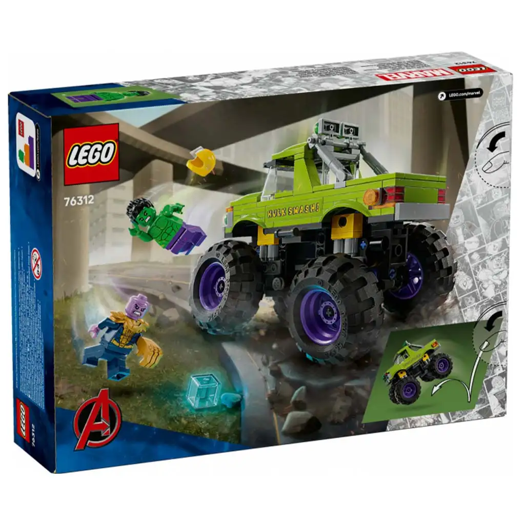 LEGO® Marvel: Hulks riesiger Geländewagen vs. Thanos (76312) kép 2