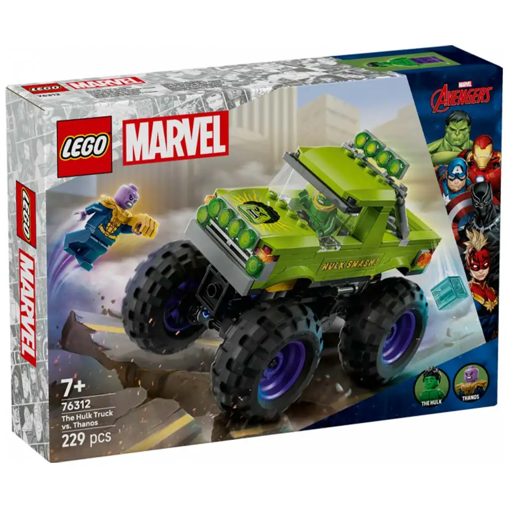 LEGO® Marvel: Hulks riesiger Geländewagen vs. Thanos (76312)