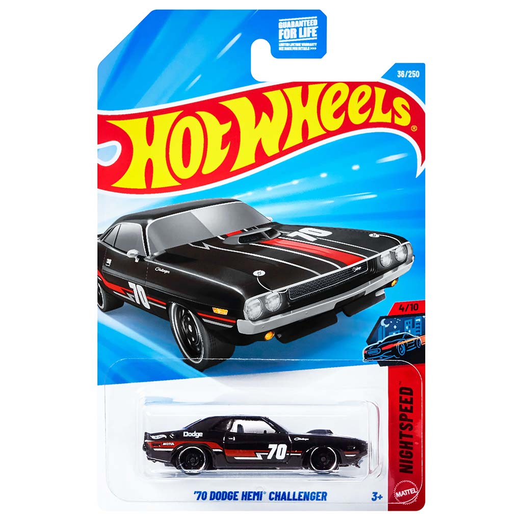 Hot Wheels: 1970 Dodge Hemi Challenger Modellauto im Maßstab 1:64 – Mattel
