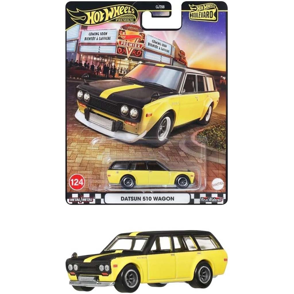Hot Wheels Boulevard: Datsun 510 Kombi 1/64 Modellauto – Mattel