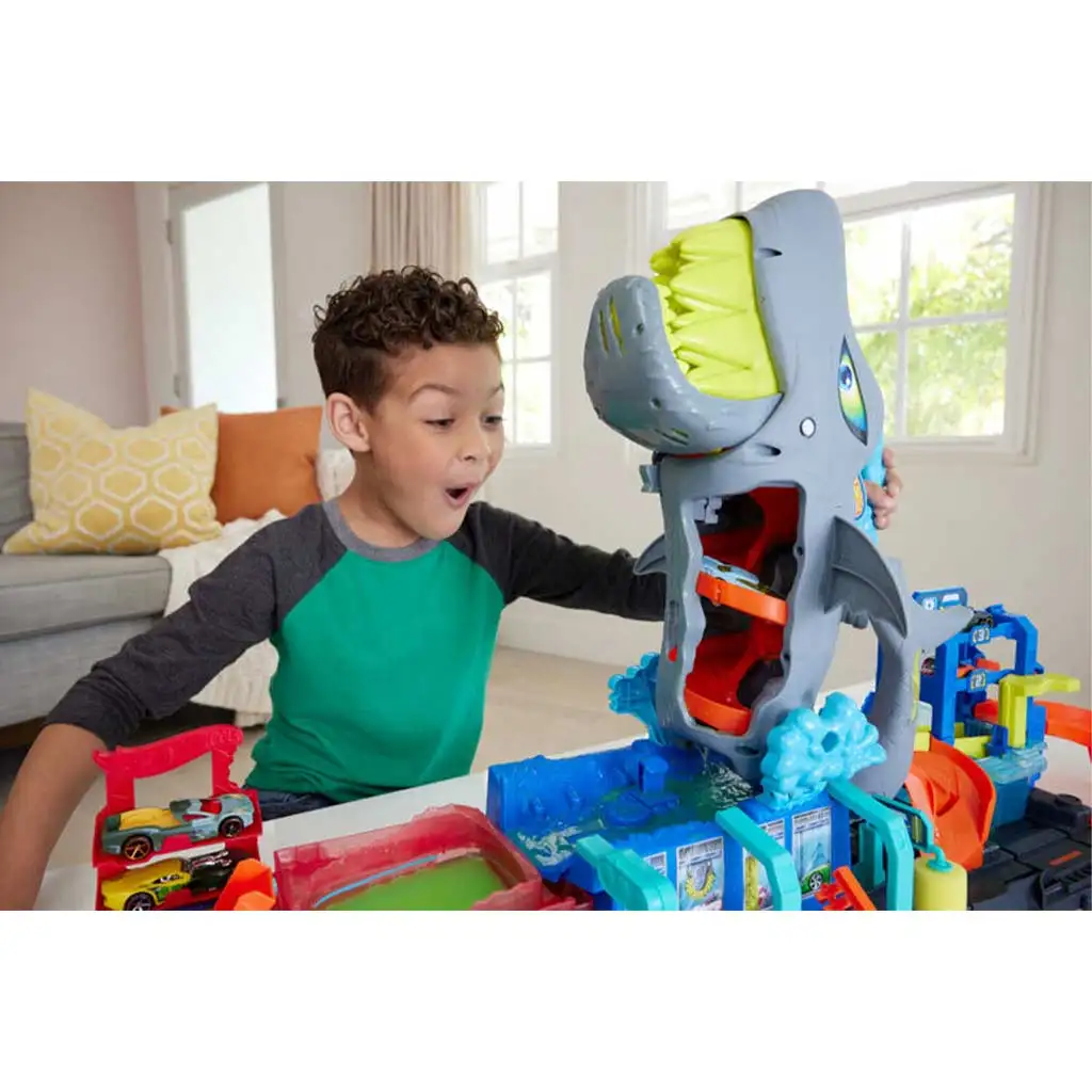 Hot Wheels: Hai-Autowaschanlage - Mattel kép 5