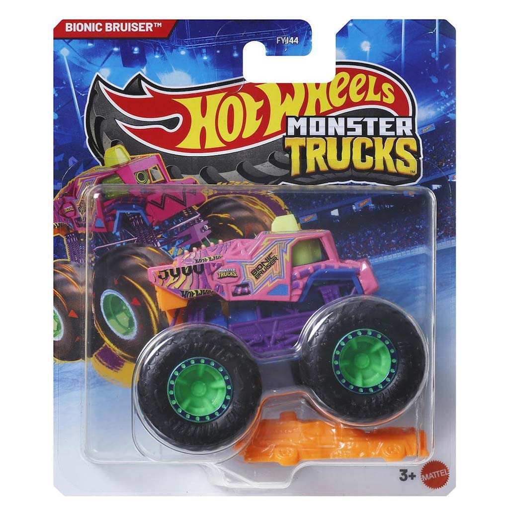 Hot Wheels Monster Trucks: Bionic Bruiser kisautó 1/64 - Mattel kép 1