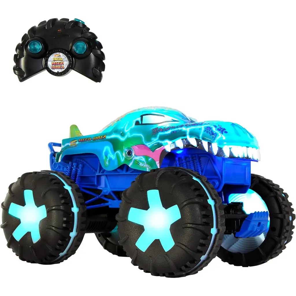 Hot Wheels Monster Trucks: Interaktiver ferngesteuerter Mega Wrex Monster Truck - Mattel kép 2