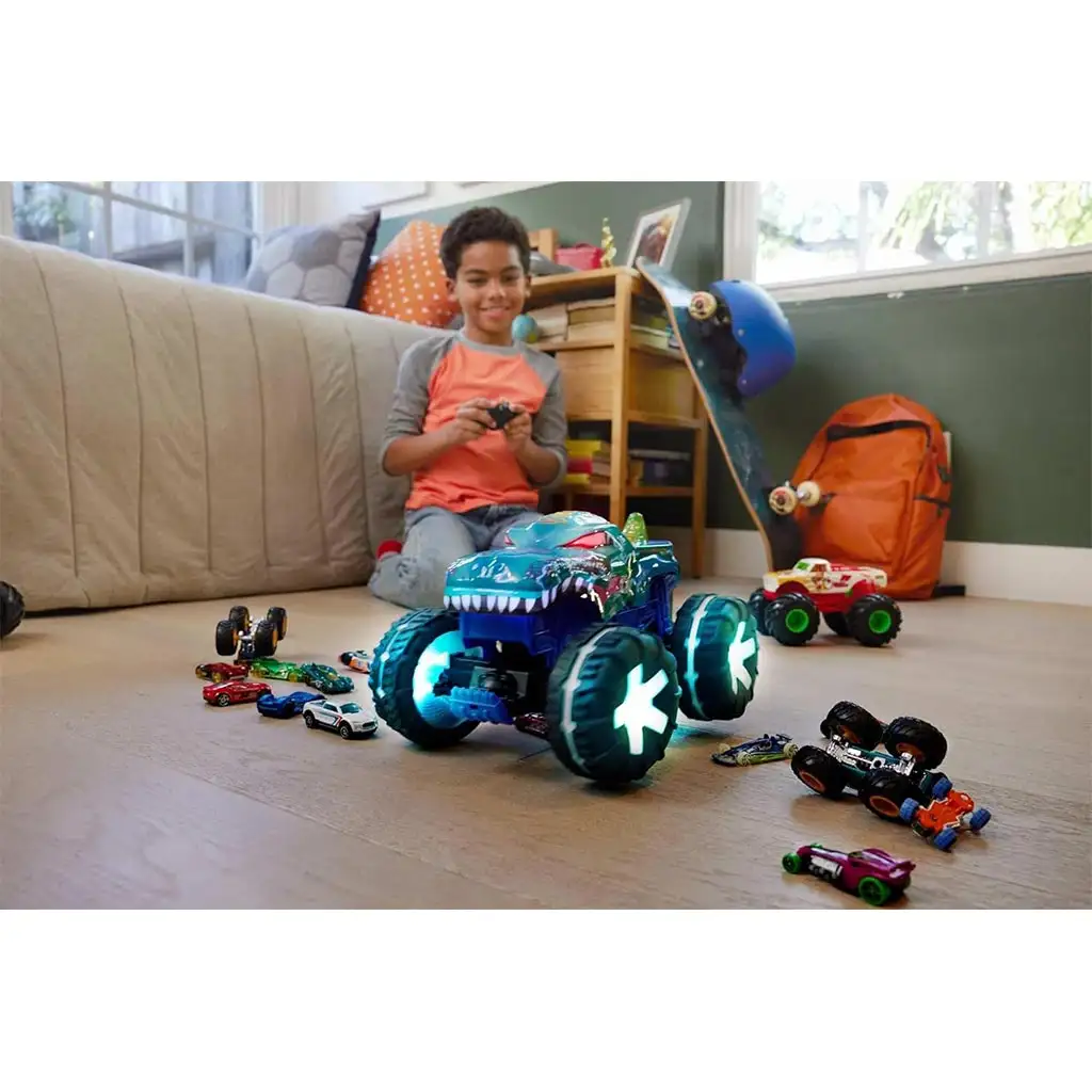 Hot Wheels Monster Trucks: Interaktiver ferngesteuerter Mega Wrex Monster Truck - Mattel kép 3