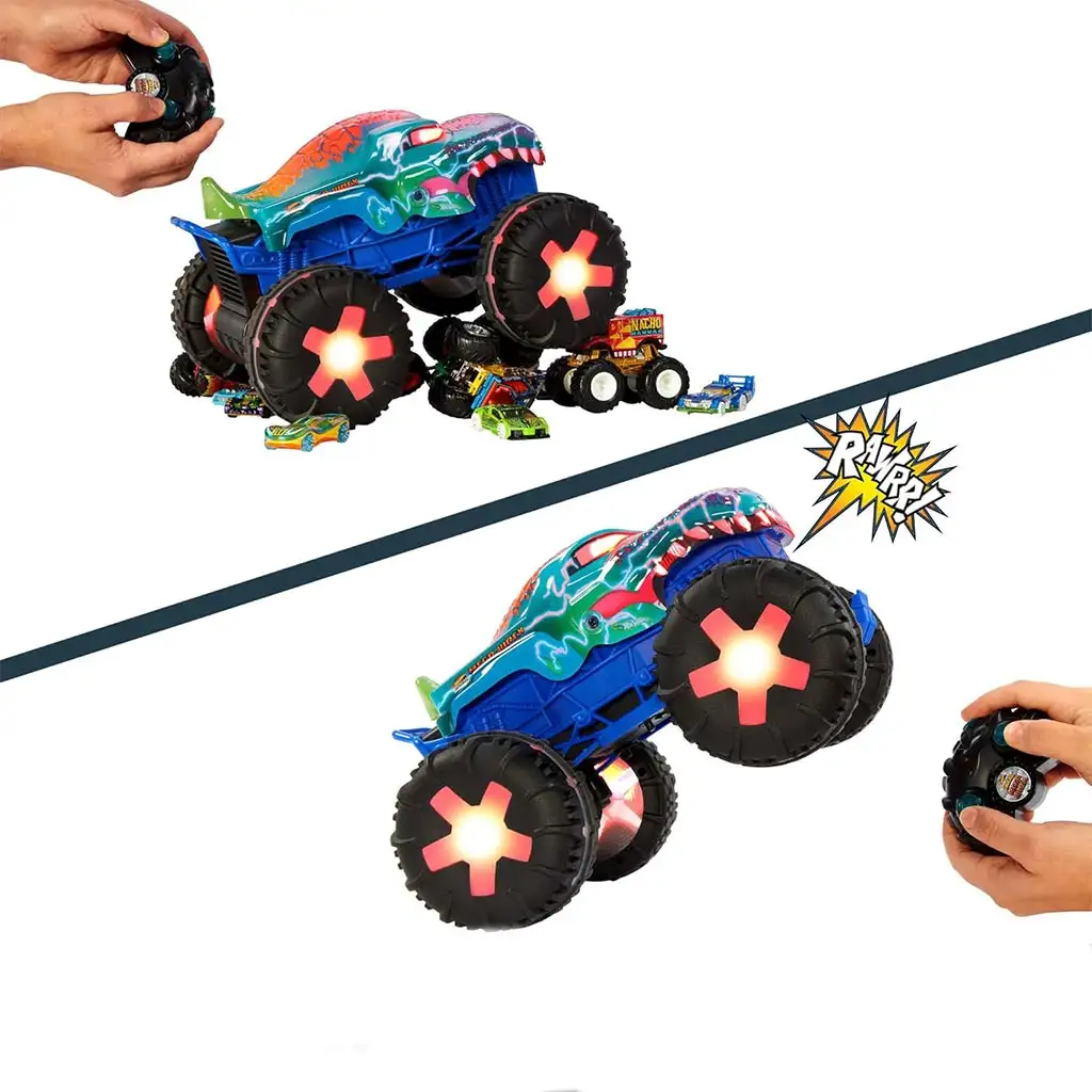 Hot Wheels Monster Trucks: Interaktiver ferngesteuerter Mega Wrex Monster Truck - Mattel kép 4