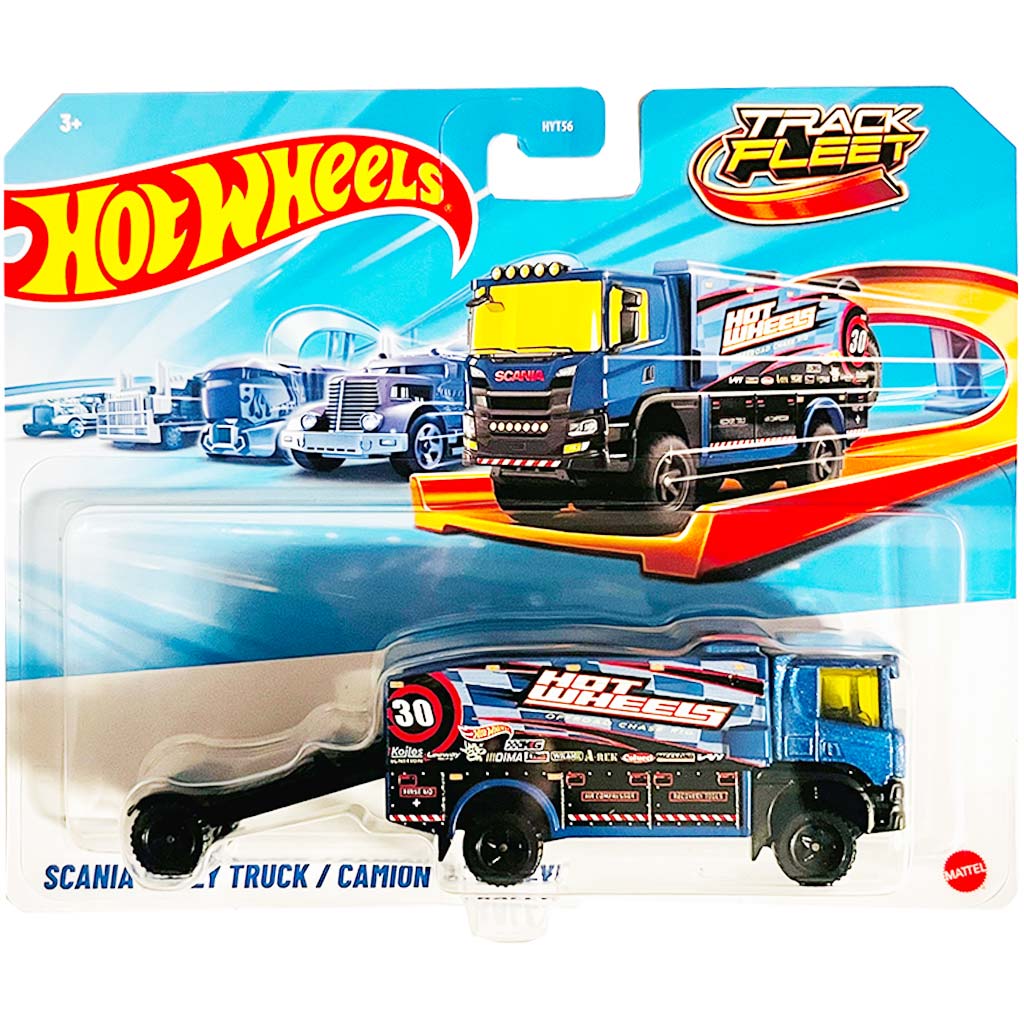 Hot Wheels: Scania Rallye-LKW Transporter im Maßstab 1:64 – Mattel