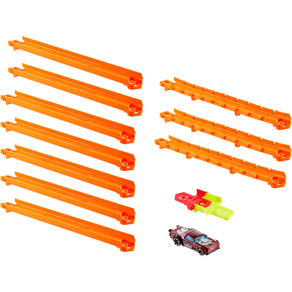 Hot Wheels Streckenersteller: Gerades Strecken-Set – Mattel kép 2