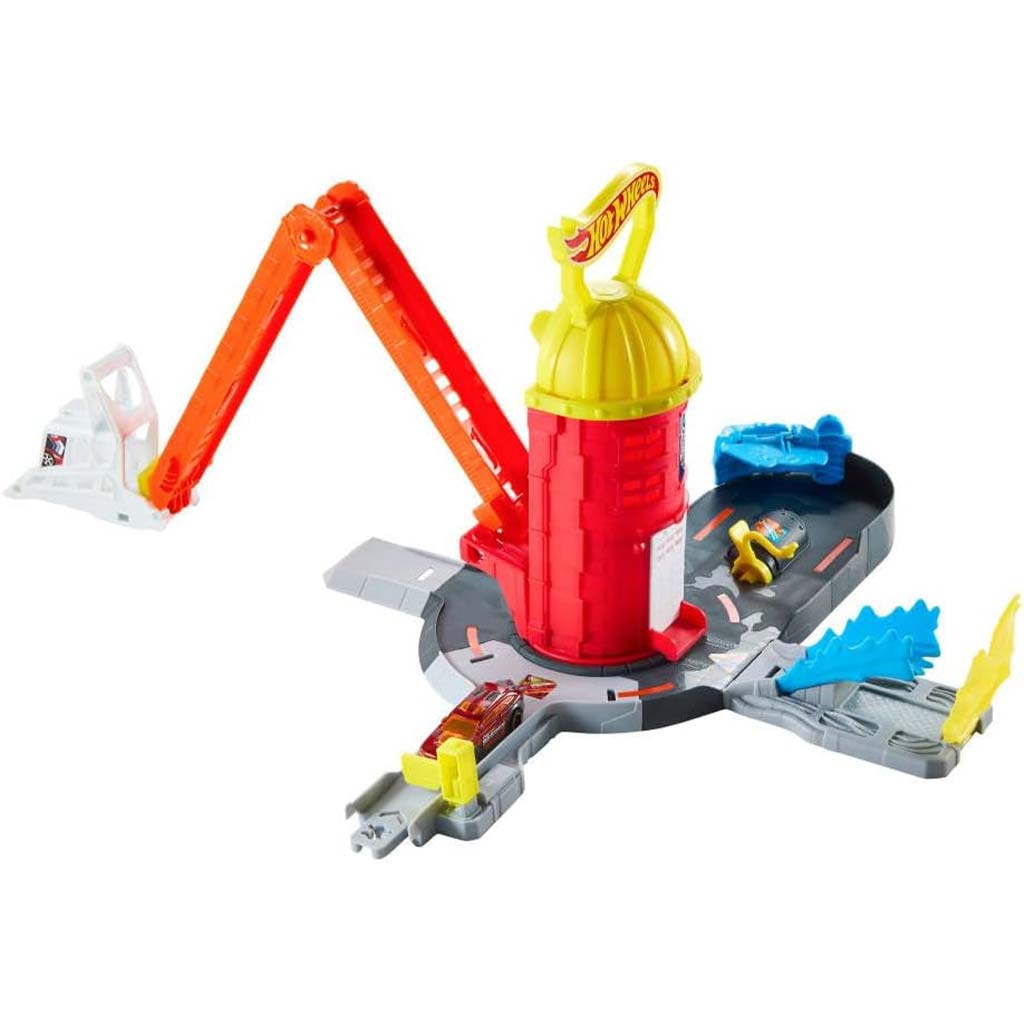 Hot Wheels: Feuerwehrturm-Spielset – Mattel kép 3