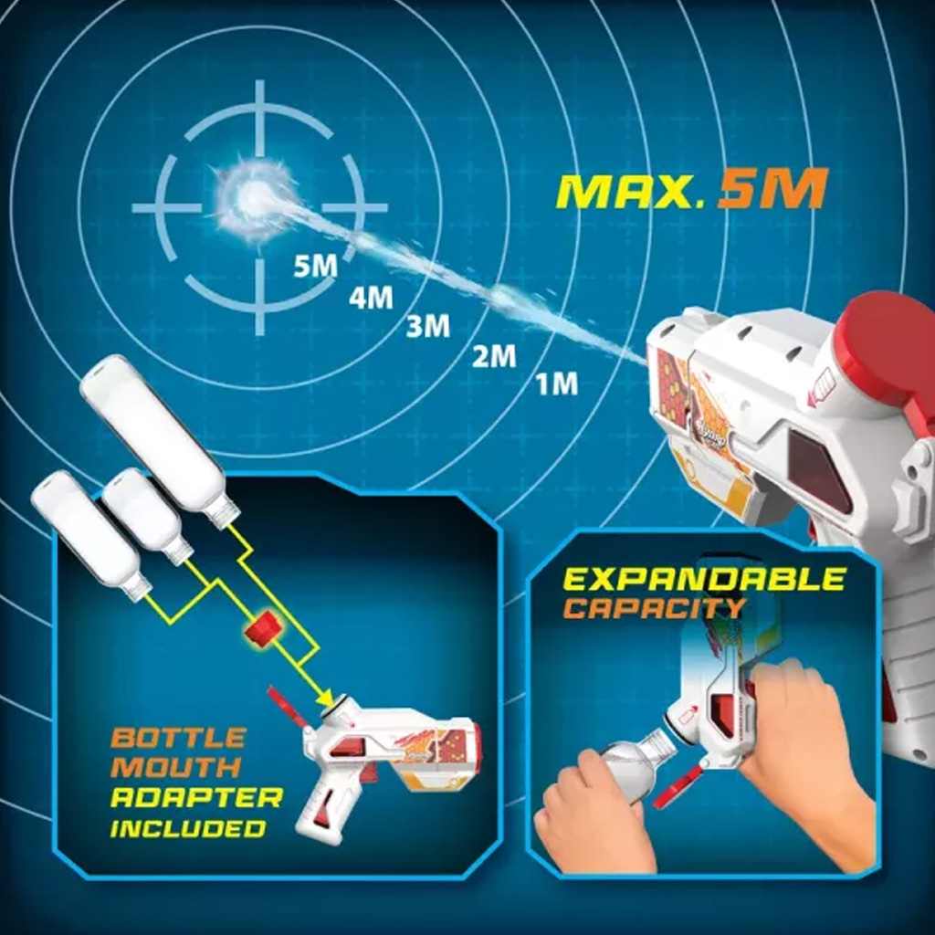 Silverlit: Hydro M.A.D Mini elektrische Wasserpistole - Blau kép 4