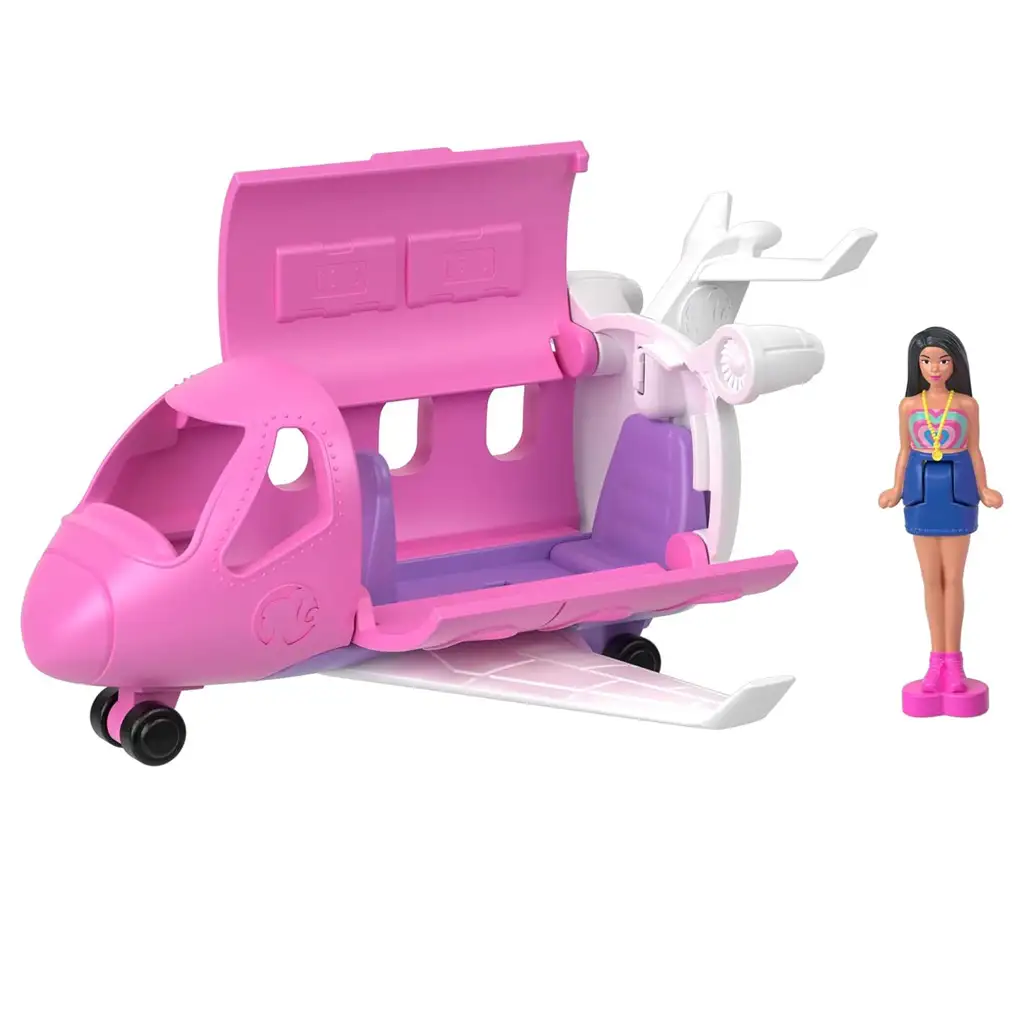 Barbie: Mini BarbieLand Fahrzeuge - Traumflugzeug-Set - Mattel kép 3