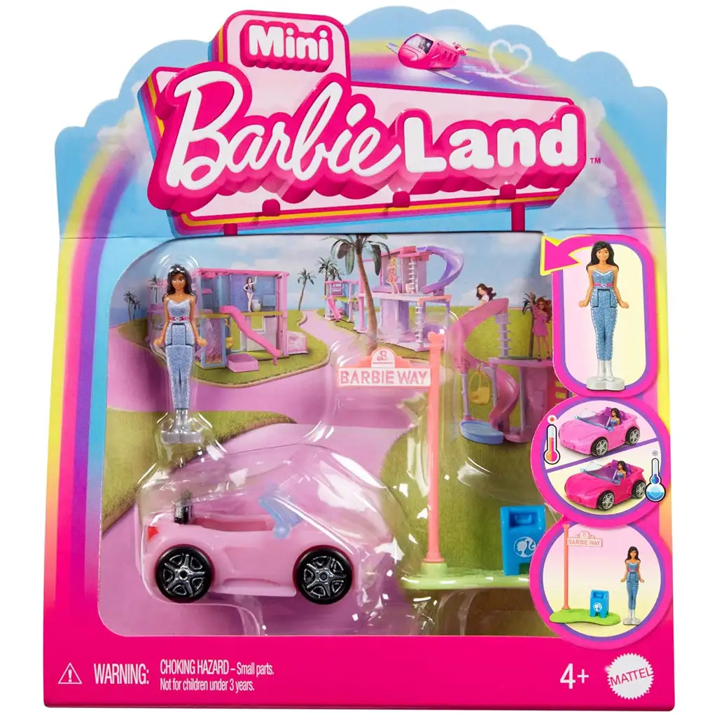 Barbie: Mini BarbieLand járművek - Álom autó szett - Mattel kép 1