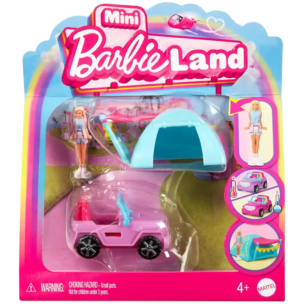 Barbie: Mini BarbieLand Fahrzeuge - Traum-Geländewagen-Set - Mattel