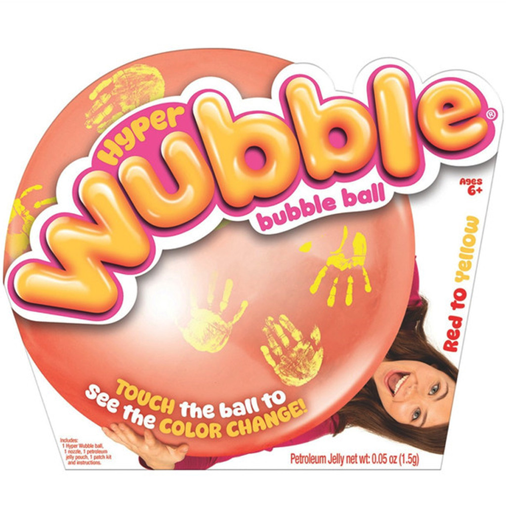 Hyper Wubble farbwechselnder Bubble-Ball - Rot-Gelb