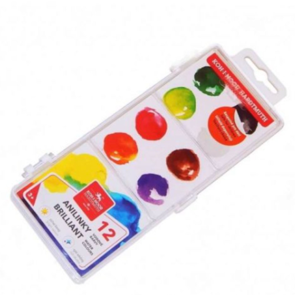 ICO: KOH-I-NOOR 12 brillante Farben Aquarellset