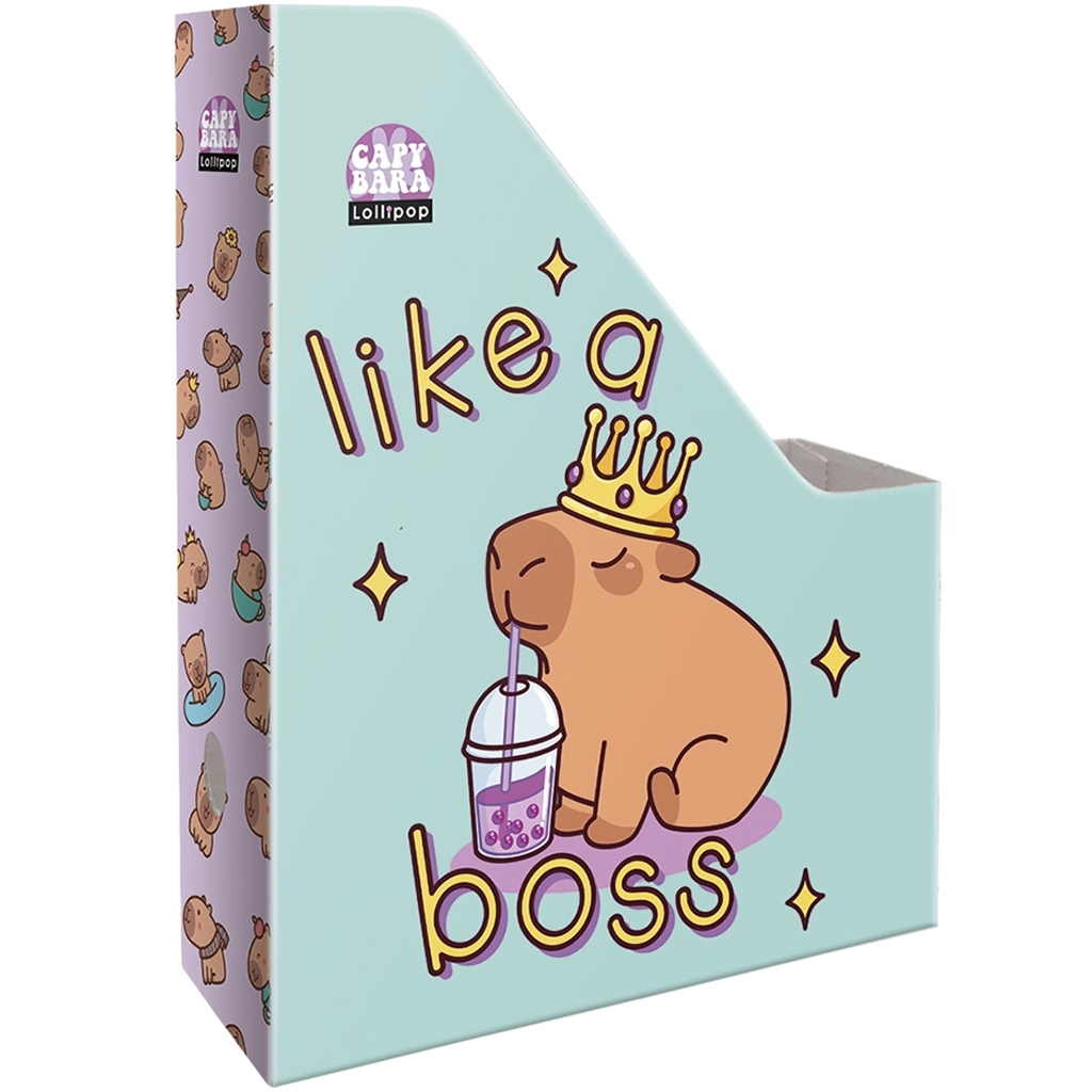 ICO: Lizzysuli Lollipop Capybara mintás karton irattartó papucs A/4 kép 1