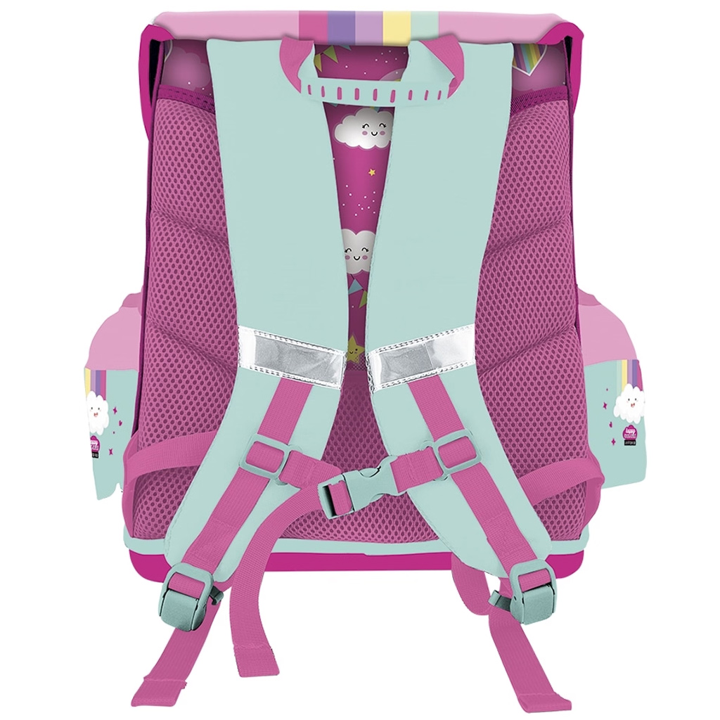 ICO: Lizzysuli Prémium Lollipopp Rainbow ergonomikus iskolatáska, hátizsák 39x35x24 cm kép 2