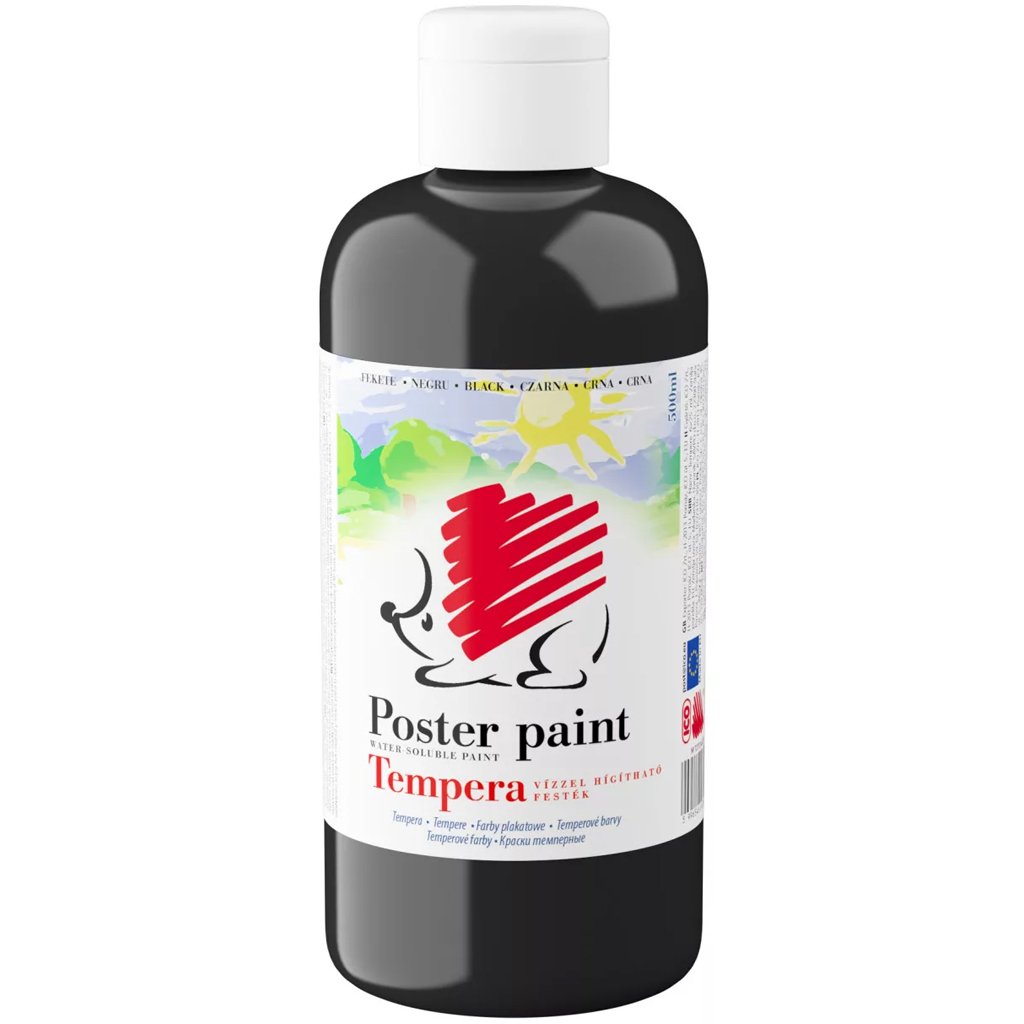 ICO: Igel-Tempera in Schwarz, 500 ml kép 1