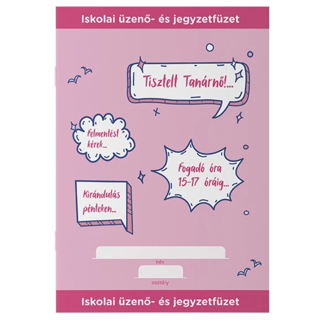 ICO: Pink Üzenő- és jegyzetfüzet A5 32 lapos kép 1