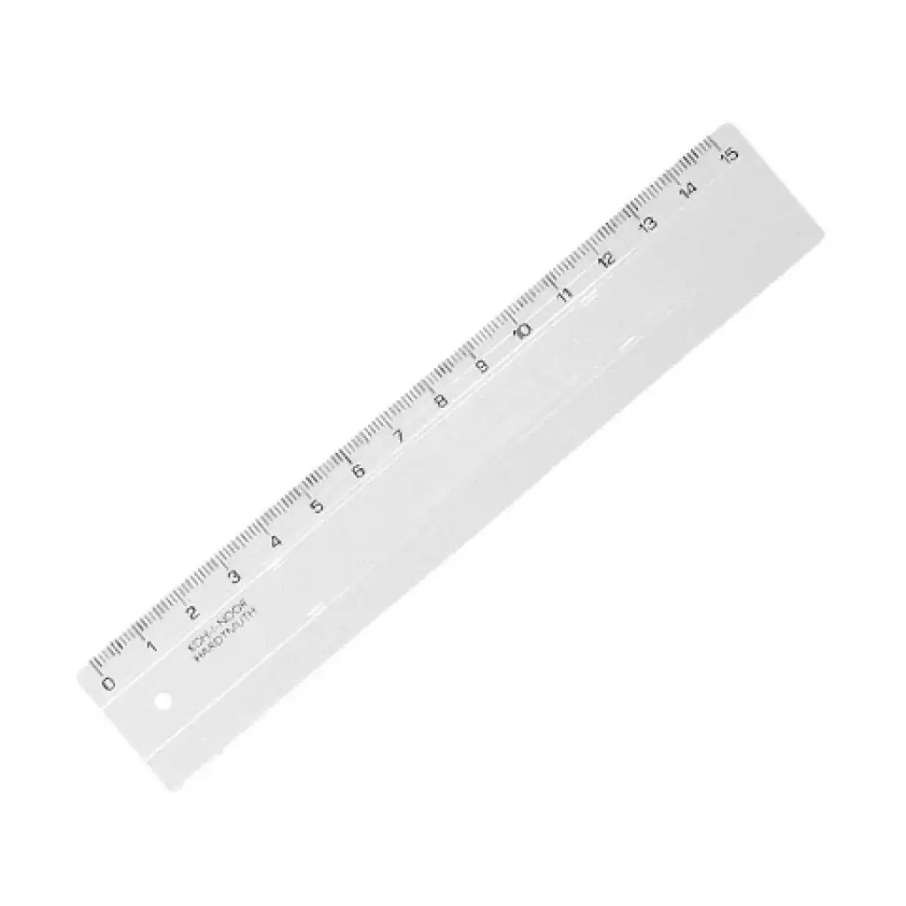 ICO: vonalzó átlátszó 15cm-es kép 1