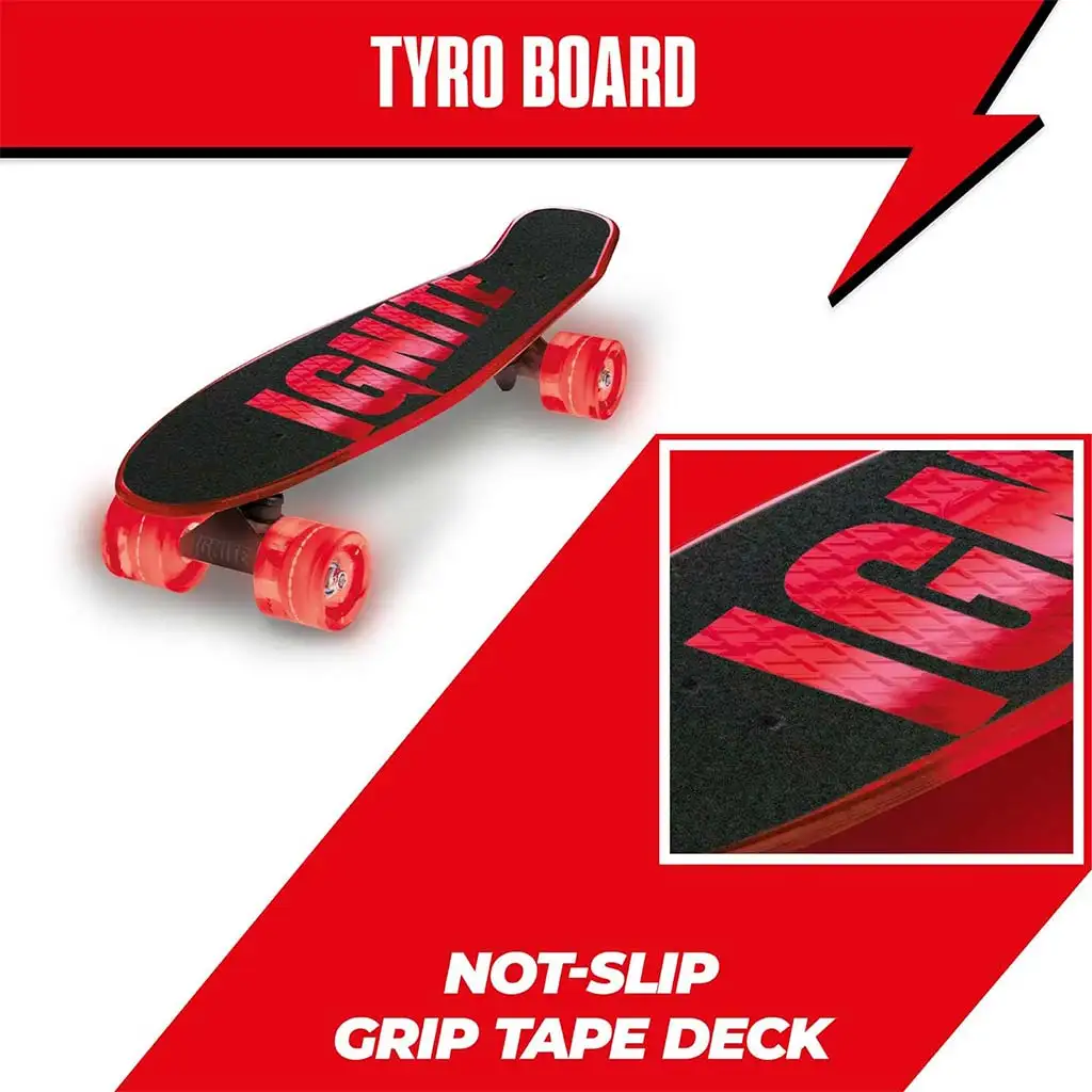 Ignite piros-fekete gördeszka - Mondo Toys kép 4