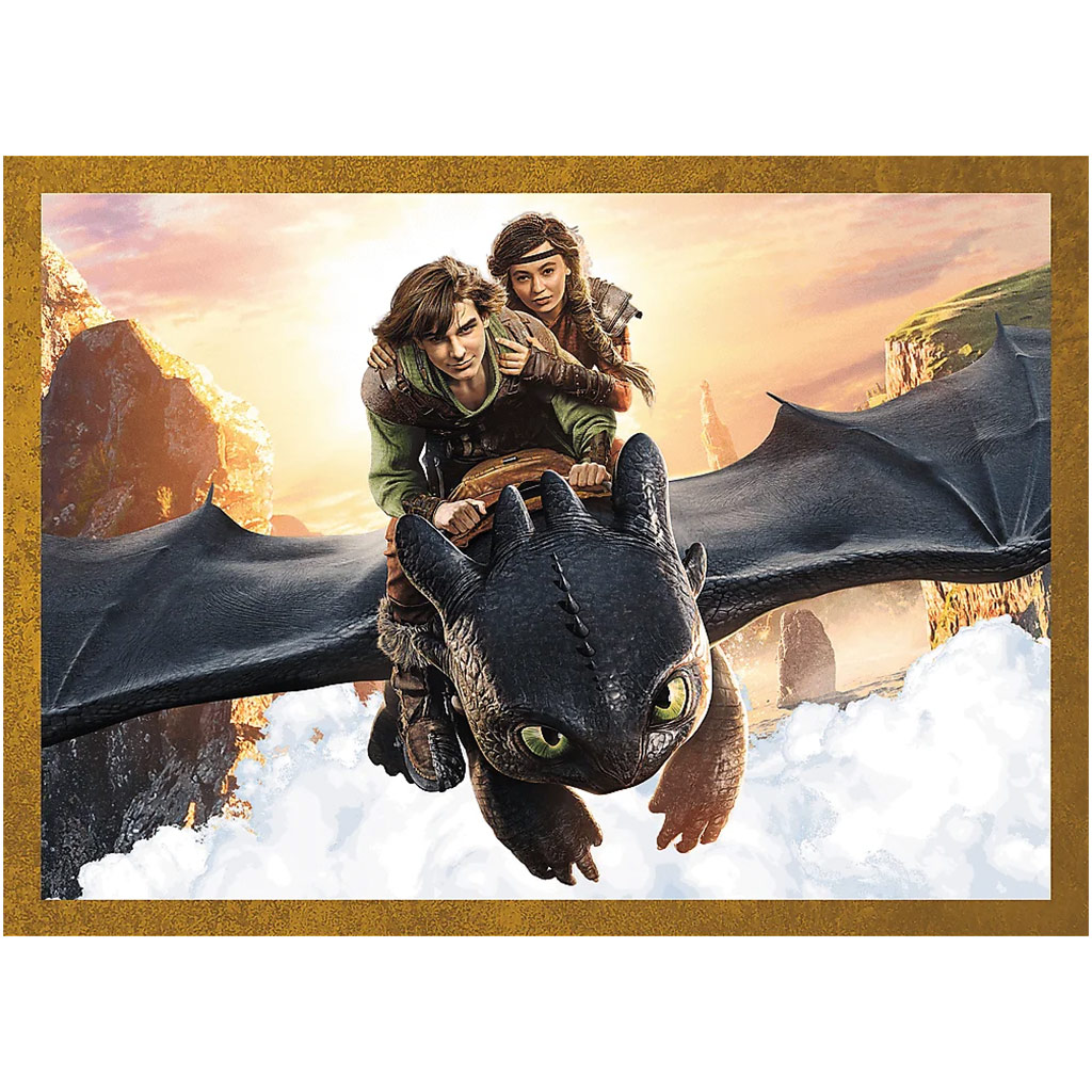 Drachenzähmen leicht gemacht 4-in-1 Puzzle – Trefl kép 3