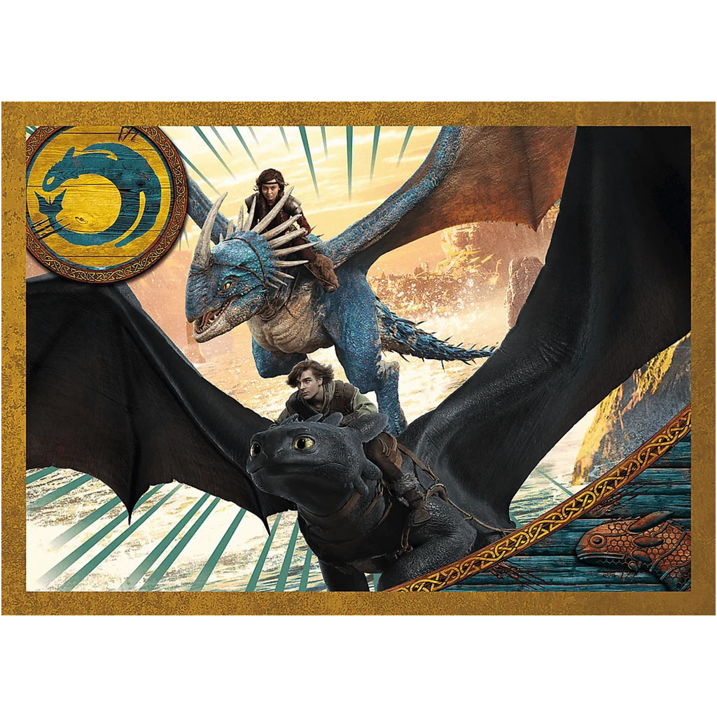 Drachenzähmen leicht gemacht 4-in-1 Puzzle – Trefl kép 4