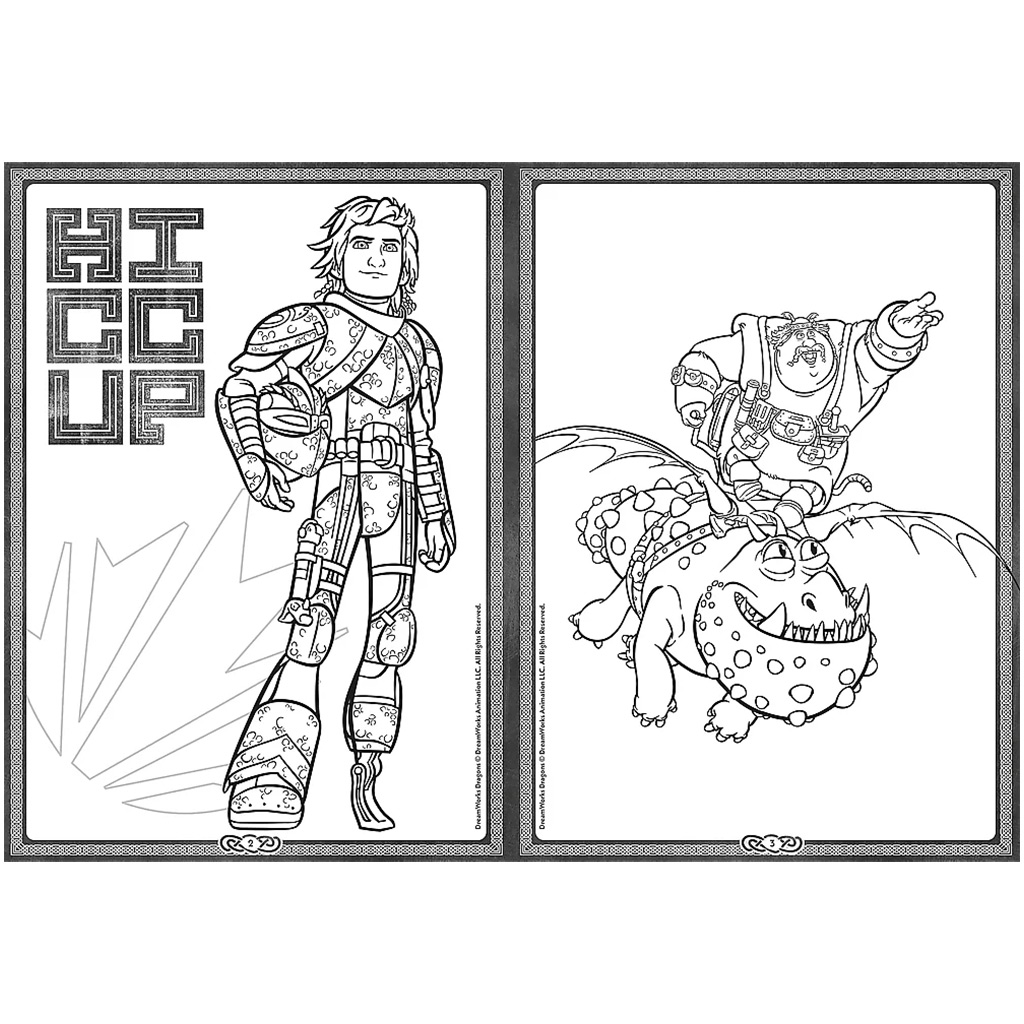 Drachenzähmen leicht gemacht Malbuch - Trefl kép 2