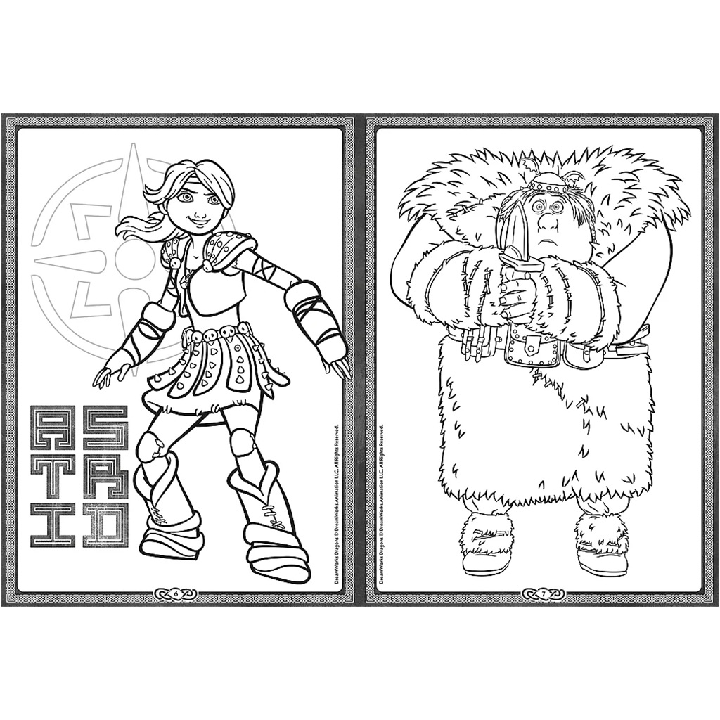 Drachenzähmen leicht gemacht Malbuch - Trefl kép 3