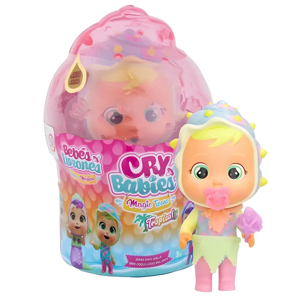 Cry Babies: Magic Tears - Tropical Shiny Shells gyűjthető könnyes baba 1db kép 1
