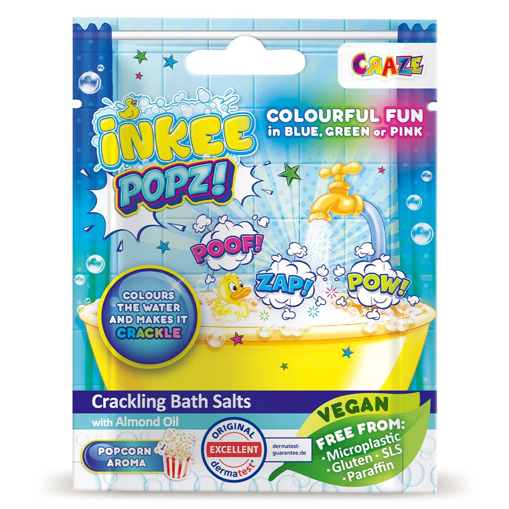 Craze Inkee: Vegane Popz Badesalz mit Popcorn-Aroma 15g
