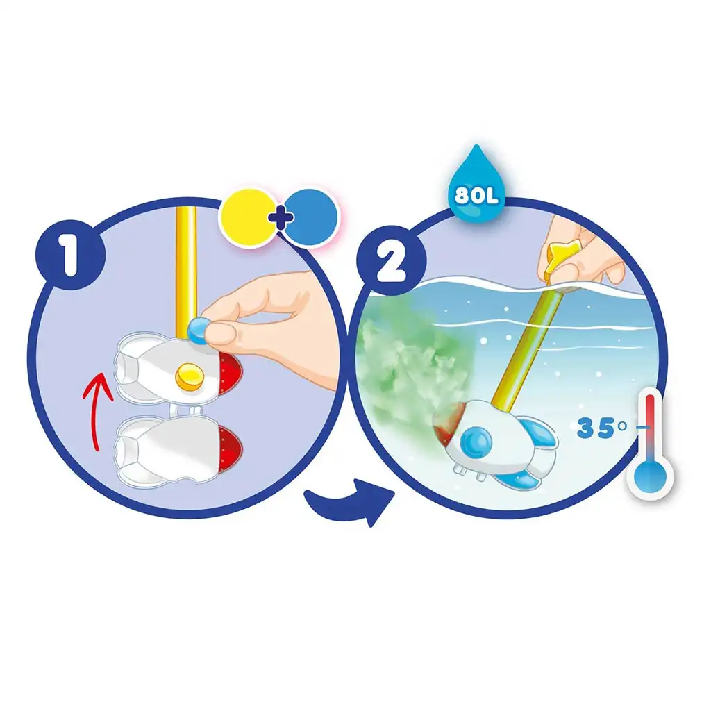 Craze Inkee: Vegane Badetabletten-Packung mit Rakete kép 2