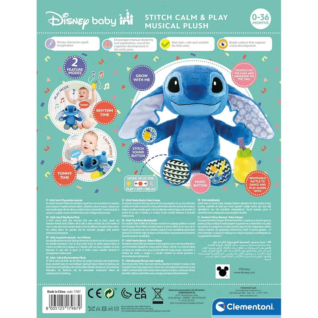 Interaktives Disney Stitch Plüschfigur - Clementoni kép 3