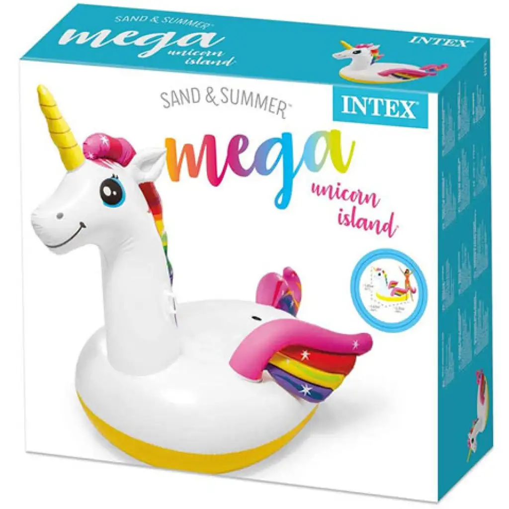 Mega Unikornis sziget 251x163x145cm - Intex kép 1