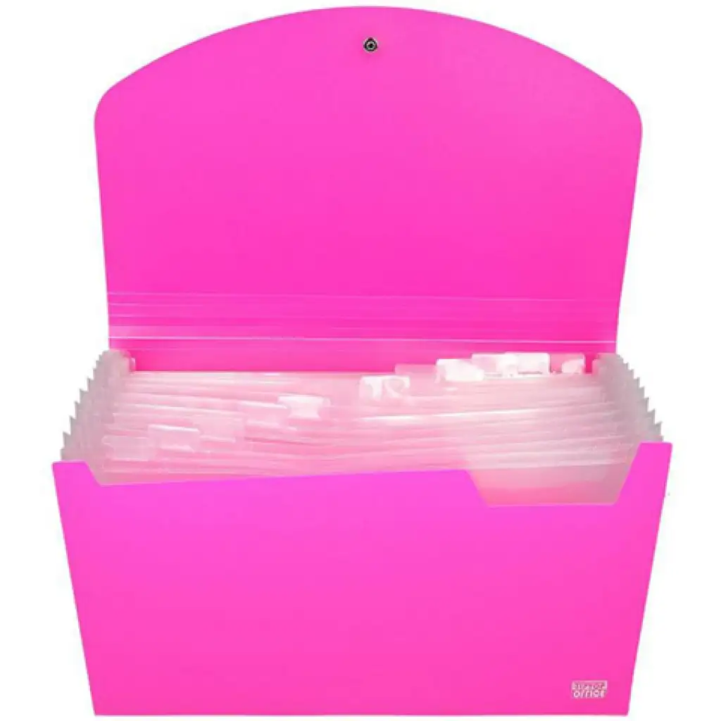 Spirit: Aktenmappe A4 12 Fächer neonrosa kép 2