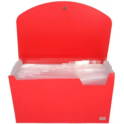 Spirit: Aktenmappe A4, 12 Fächer, rot kép 2