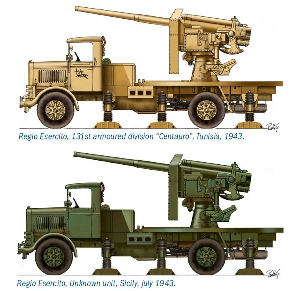 Italeri 1/72 Autocannone 3RO Flugabwehrkanone mit 8 Figuren Modellbausatz kép 3