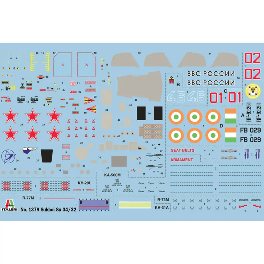 Italeri 1/72 Sukhoi Su-34/Su-32 FN Jagdbomber Modellbausatz kép 2