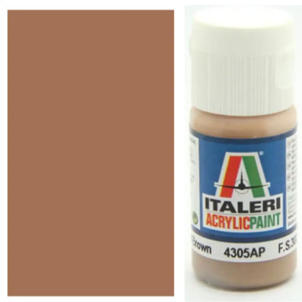 Italeri Flat Light Brown (4305AP) - Matt hellbraune Modellbaufarbe 20ml