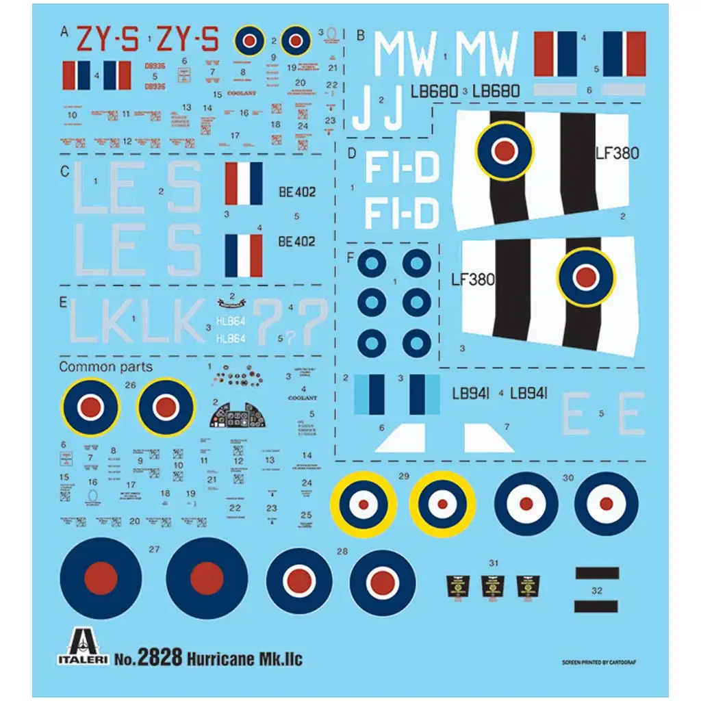 Italeri 1/48 Hurricane Mk.IIC repülőgép makett kép 2