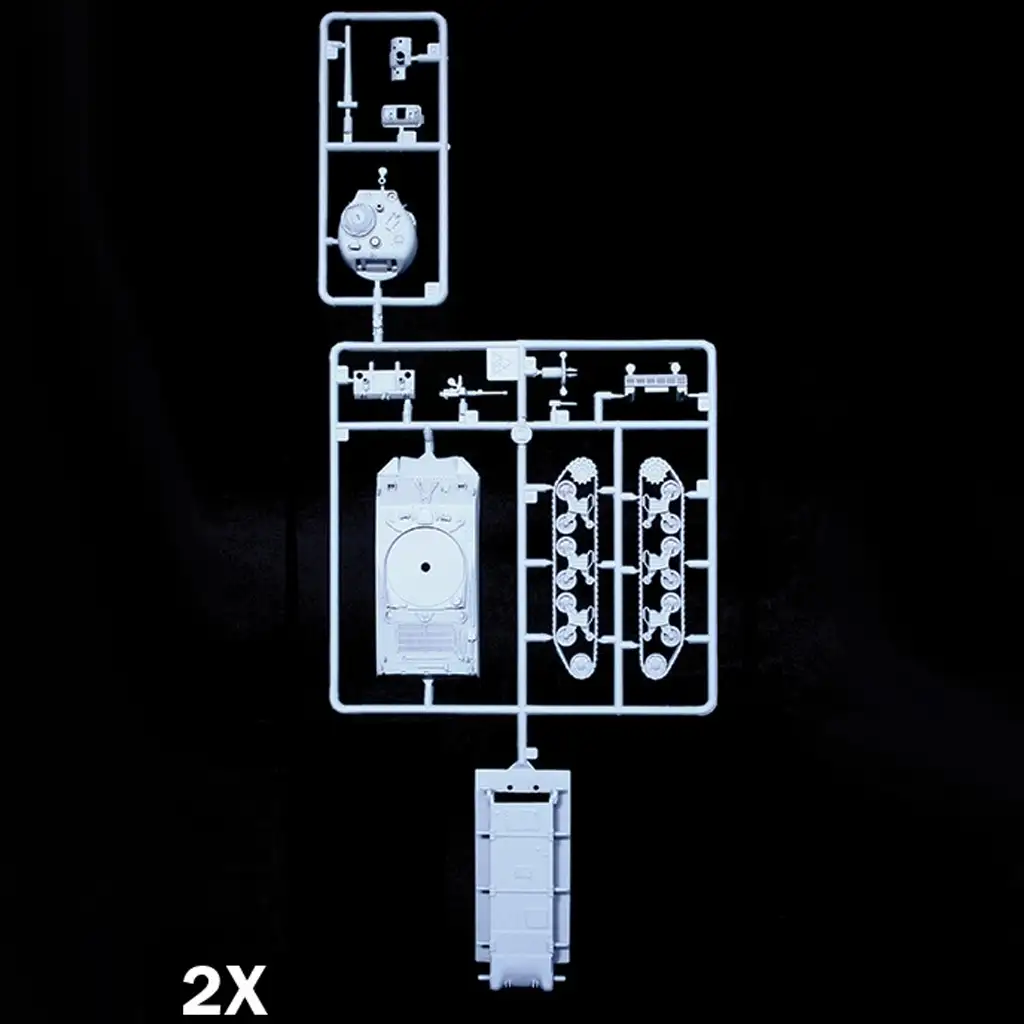 Italeri 1/72 M4A3 75mm Sherman Panzer 2er Modellbausatz-Set kép 3