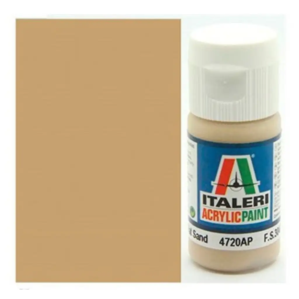 Italeri Flat Sand (4720AP) - Matt sandfarbene Modellbaufarbe 20ml