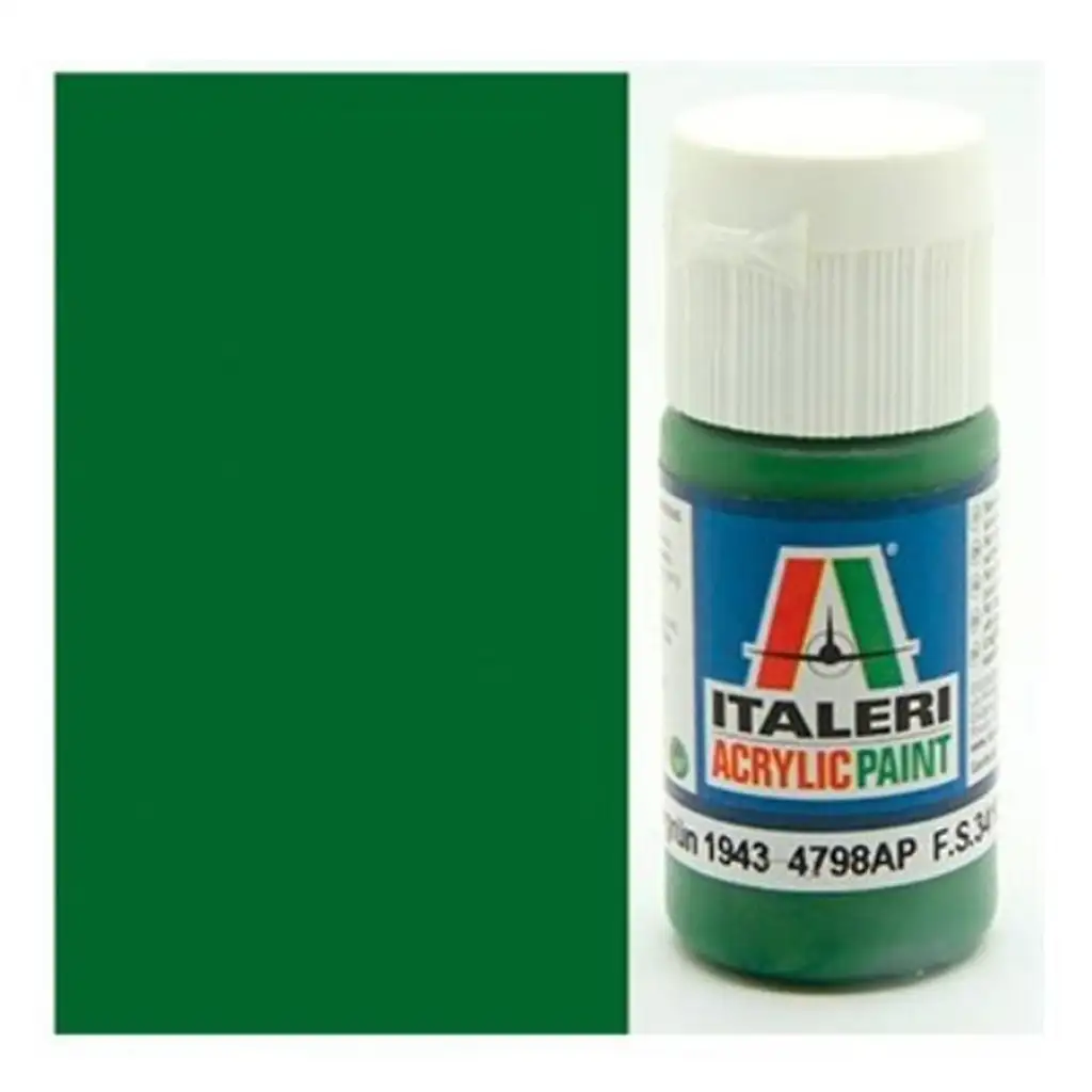 Italeri Flat Panzer Olivgrün 1943 (4798AP) – Matt olajzöld makett festék 20ml kép 1