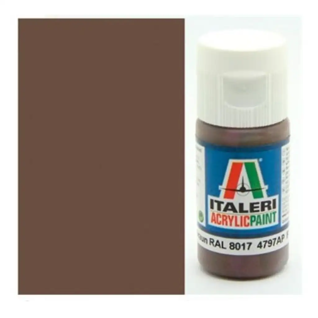 Italeri Flat Pz. Schokobraun RAL 8017 (4797AP) – Matt Schokoladenbraun Modellfarbe 20ml
